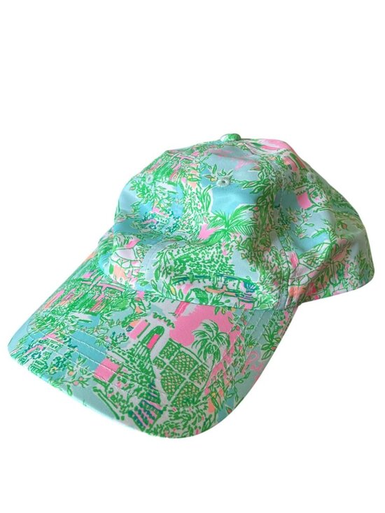 Lilly Pulitzer Accessories - Lilly Pulitzer Run Around Baseball Hat Cap - Lilly Loves Palm Beach Print - OS